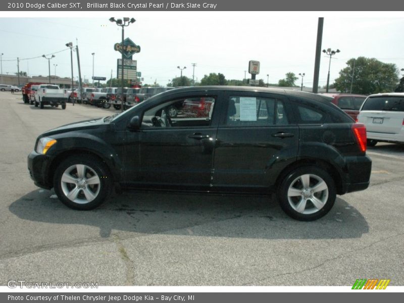 Brilliant Black Crystal Pearl / Dark Slate Gray 2010 Dodge Caliber SXT