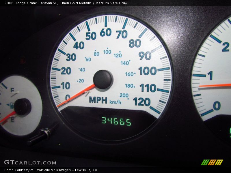 Linen Gold Metallic / Medium Slate Gray 2006 Dodge Grand Caravan SE
