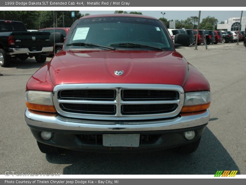 Metallic Red / Mist Gray 1999 Dodge Dakota SLT Extended Cab 4x4