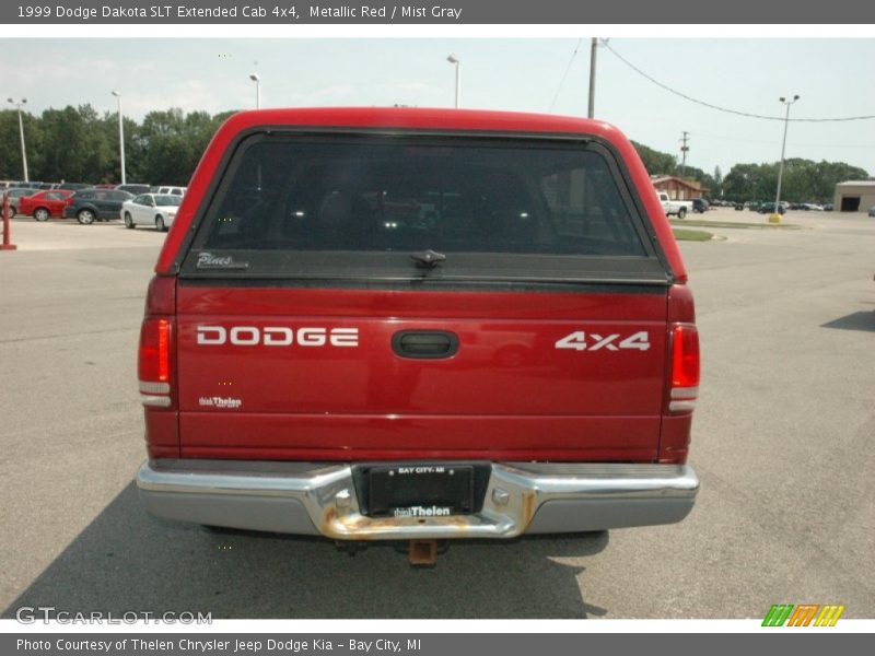 Metallic Red / Mist Gray 1999 Dodge Dakota SLT Extended Cab 4x4