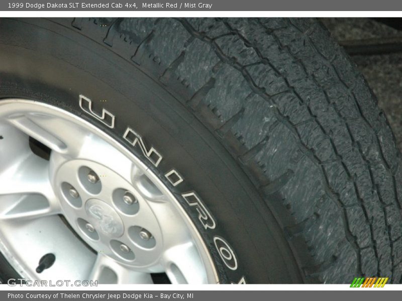 Metallic Red / Mist Gray 1999 Dodge Dakota SLT Extended Cab 4x4