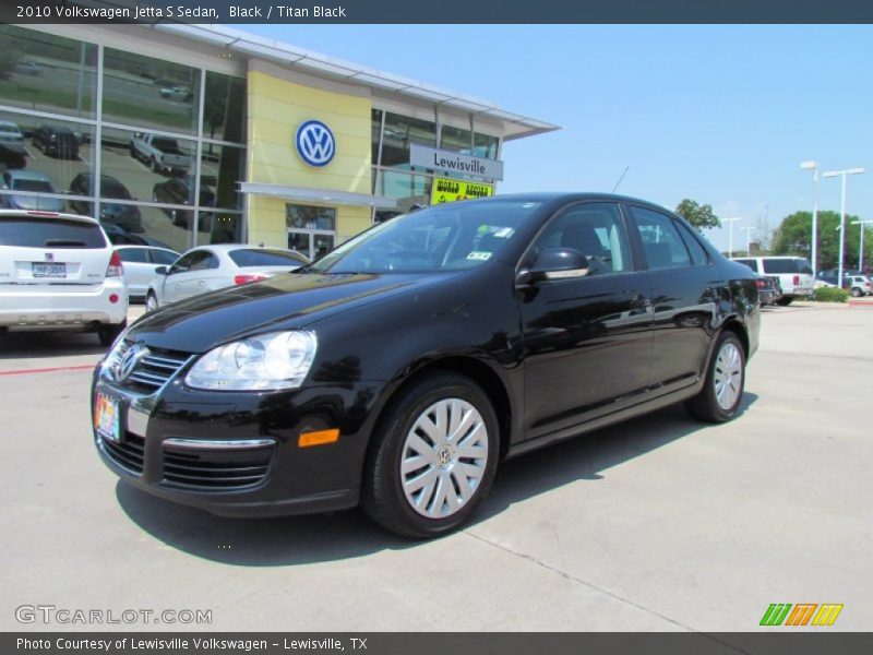 Black / Titan Black 2010 Volkswagen Jetta S Sedan