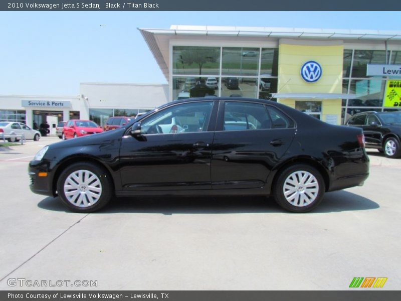 Black / Titan Black 2010 Volkswagen Jetta S Sedan