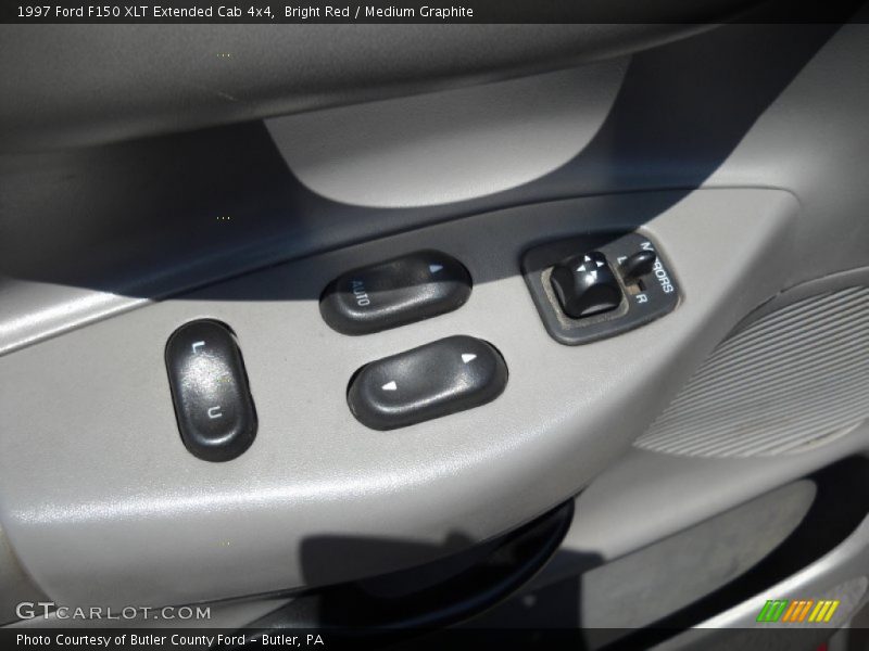 Bright Red / Medium Graphite 1997 Ford F150 XLT Extended Cab 4x4