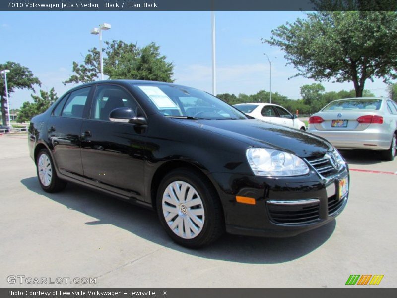 Black / Titan Black 2010 Volkswagen Jetta S Sedan