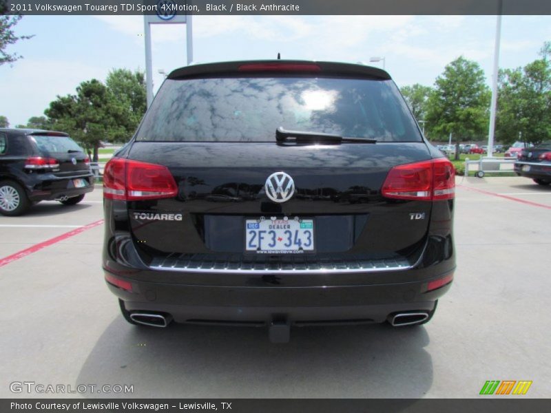 Black / Black Anthracite 2011 Volkswagen Touareg TDI Sport 4XMotion