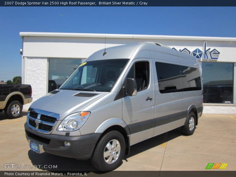 Brilliant Silver Metallic / Gray 2007 Dodge Sprinter Van 2500 High Roof Passenger