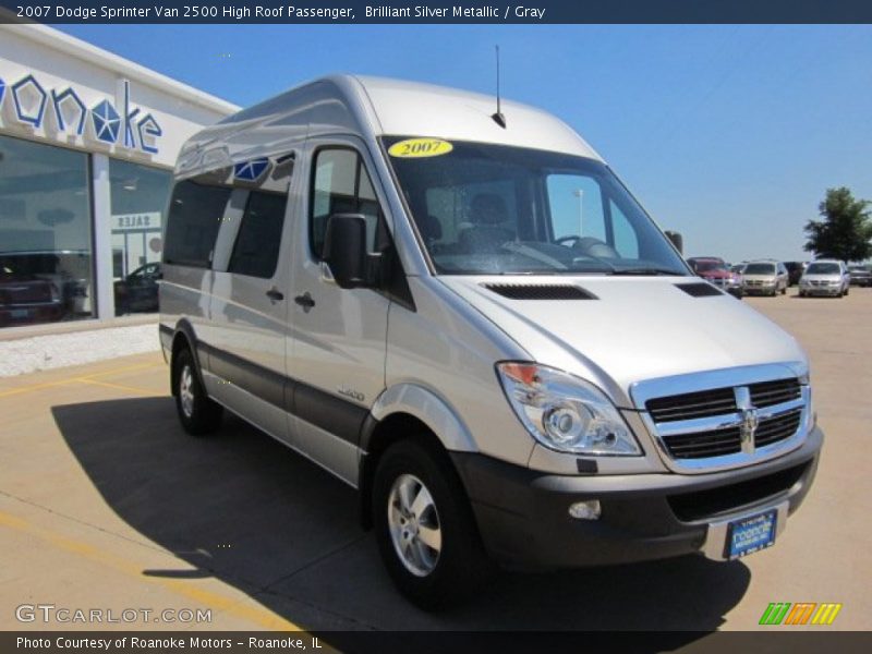 Brilliant Silver Metallic / Gray 2007 Dodge Sprinter Van 2500 High Roof Passenger