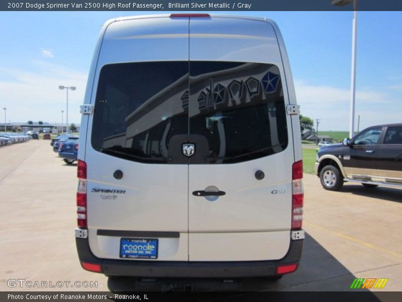 Brilliant Silver Metallic / Gray 2007 Dodge Sprinter Van 2500 High Roof Passenger