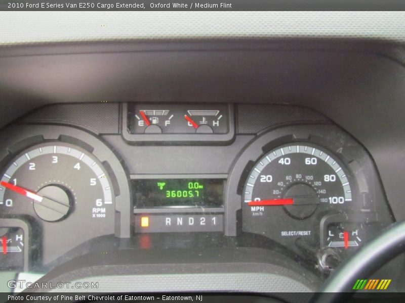 Oxford White / Medium Flint 2010 Ford E Series Van E250 Cargo Extended