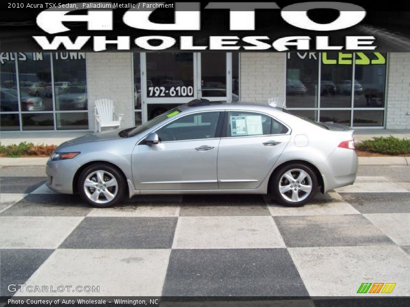 Palladium Metallic / Parchment 2010 Acura TSX Sedan