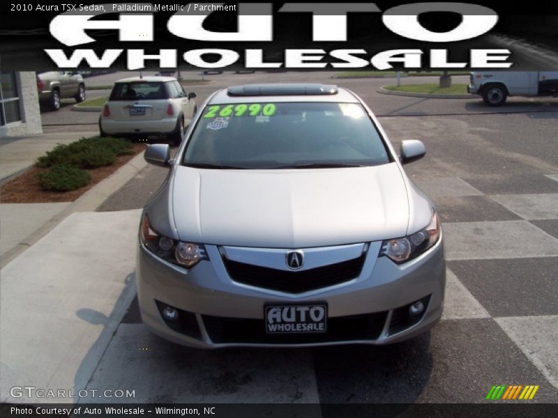 Palladium Metallic / Parchment 2010 Acura TSX Sedan