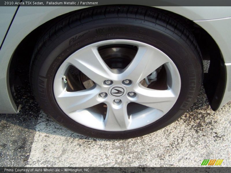 Palladium Metallic / Parchment 2010 Acura TSX Sedan