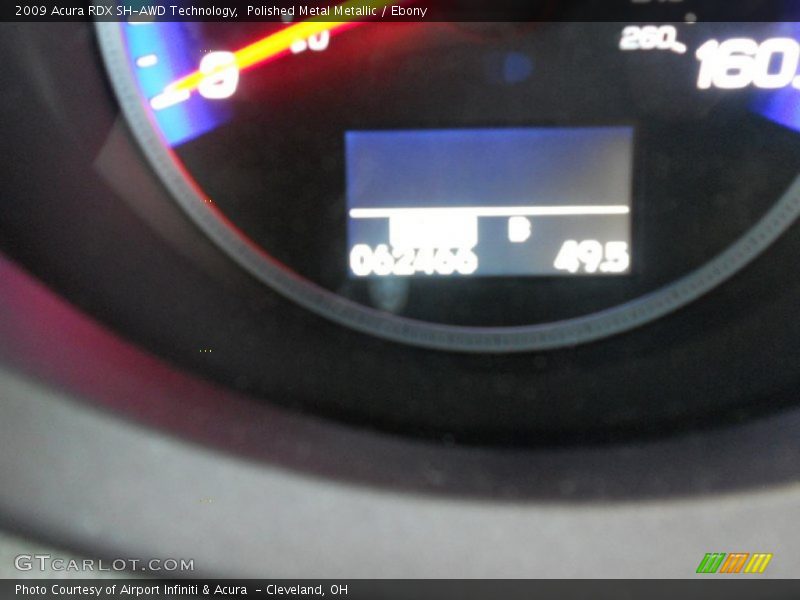Polished Metal Metallic / Ebony 2009 Acura RDX SH-AWD Technology