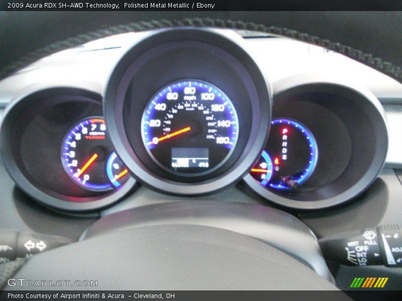 Polished Metal Metallic / Ebony 2009 Acura RDX SH-AWD Technology