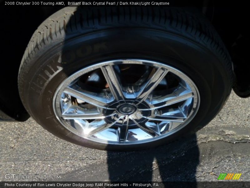 Brilliant Black Crystal Pearl / Dark Khaki/Light Graystone 2008 Chrysler 300 Touring AWD