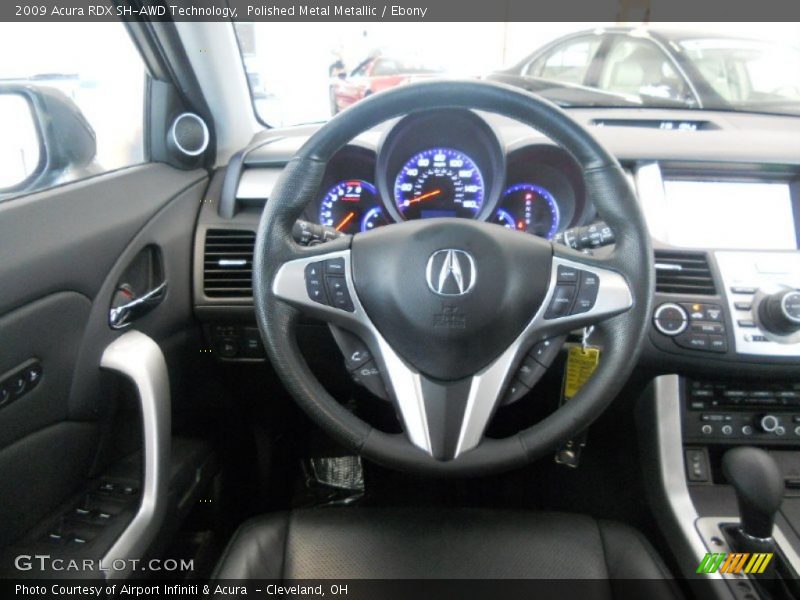 Polished Metal Metallic / Ebony 2009 Acura RDX SH-AWD Technology