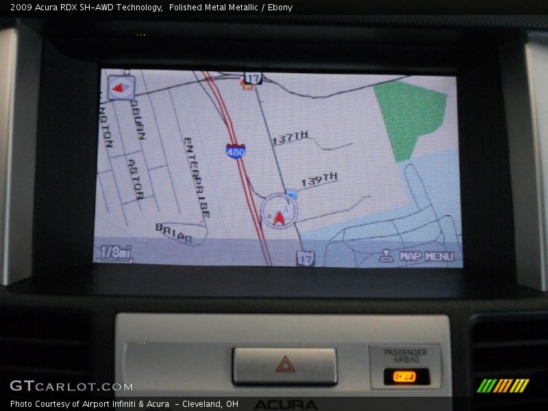 Polished Metal Metallic / Ebony 2009 Acura RDX SH-AWD Technology