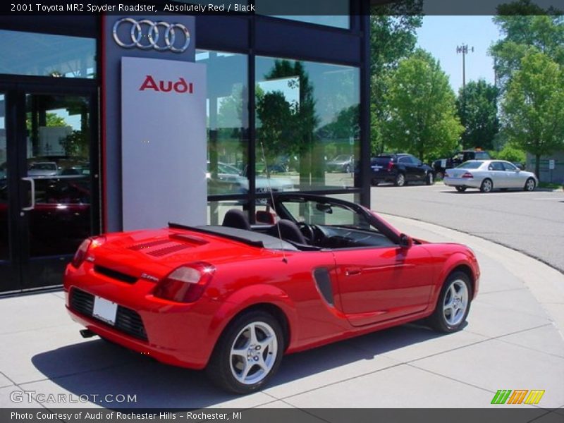 Absolutely Red / Black 2001 Toyota MR2 Spyder Roadster