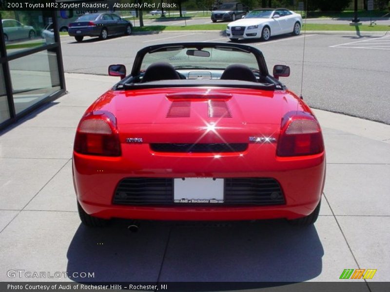 Absolutely Red / Black 2001 Toyota MR2 Spyder Roadster