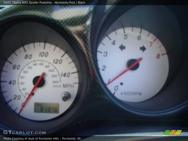 Absolutely Red / Black 2001 Toyota MR2 Spyder Roadster