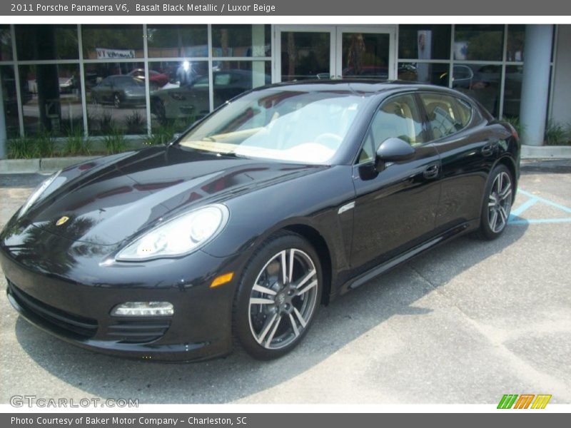 Basalt Black Metallic / Luxor Beige 2011 Porsche Panamera V6