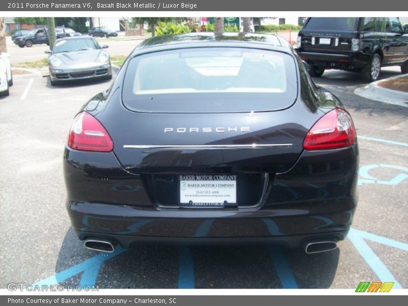 Basalt Black Metallic / Luxor Beige 2011 Porsche Panamera V6
