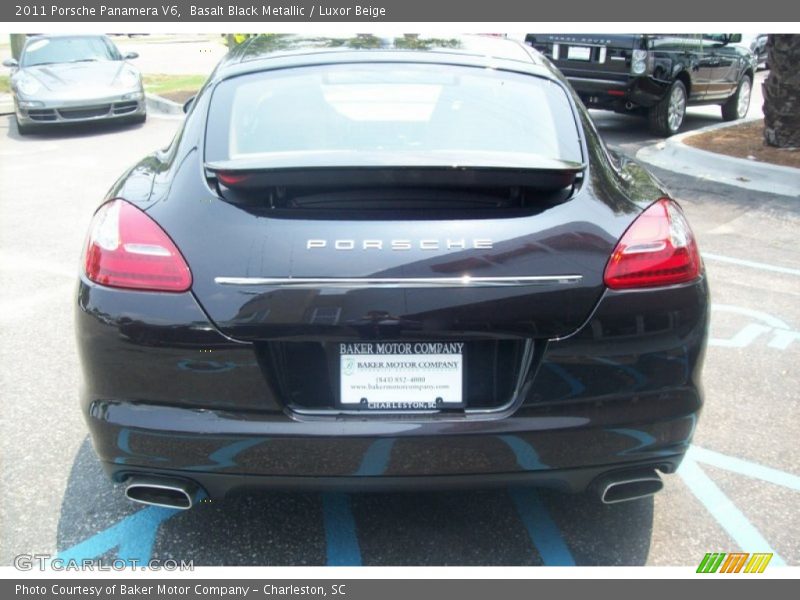 Basalt Black Metallic / Luxor Beige 2011 Porsche Panamera V6