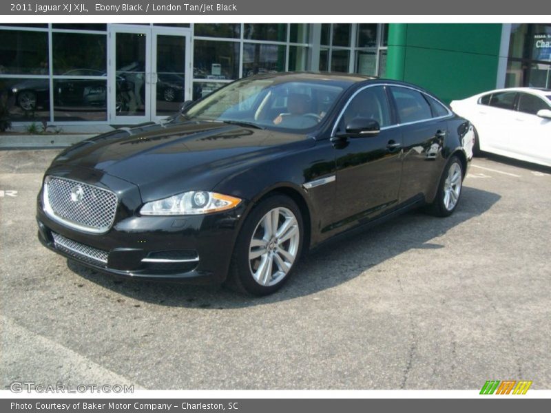 Ebony Black / London Tan/Jet Black 2011 Jaguar XJ XJL