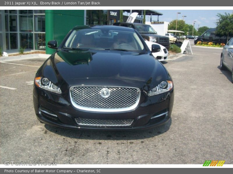 Ebony Black / London Tan/Jet Black 2011 Jaguar XJ XJL