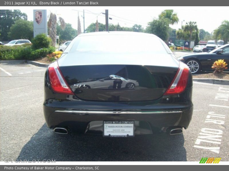 Ebony Black / London Tan/Jet Black 2011 Jaguar XJ XJL