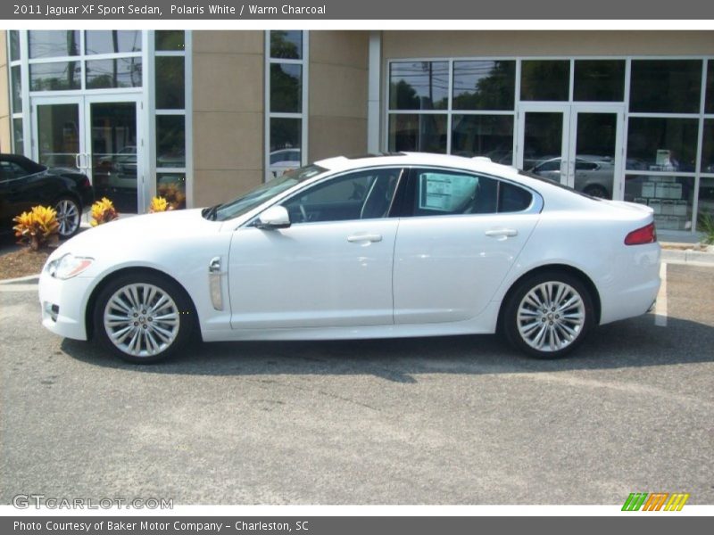 Polaris White / Warm Charcoal 2011 Jaguar XF Sport Sedan