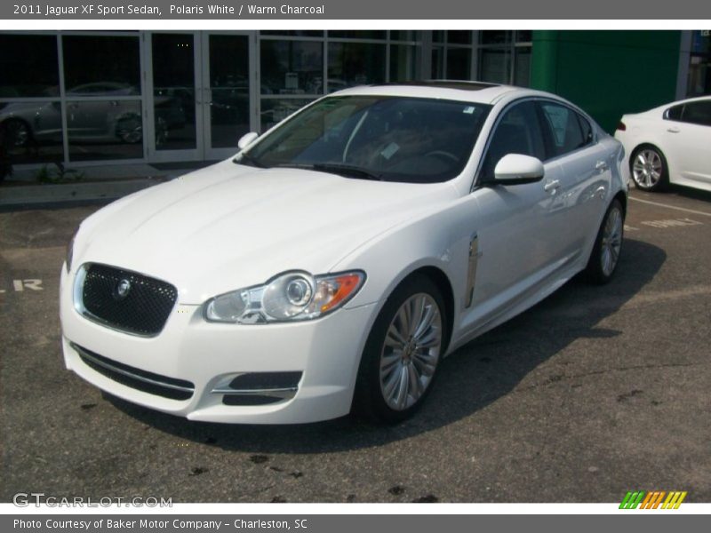 Polaris White / Warm Charcoal 2011 Jaguar XF Sport Sedan