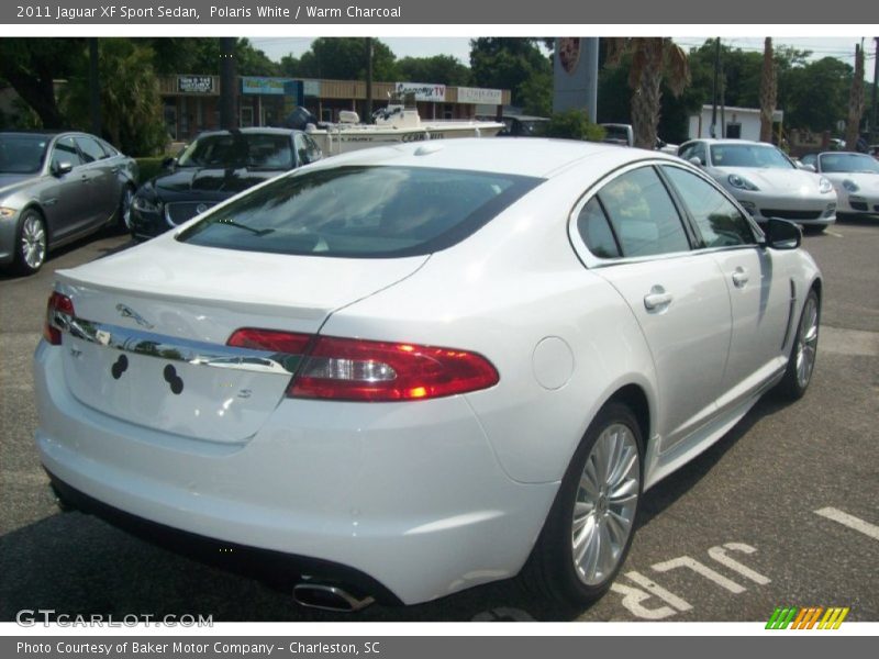 Polaris White / Warm Charcoal 2011 Jaguar XF Sport Sedan