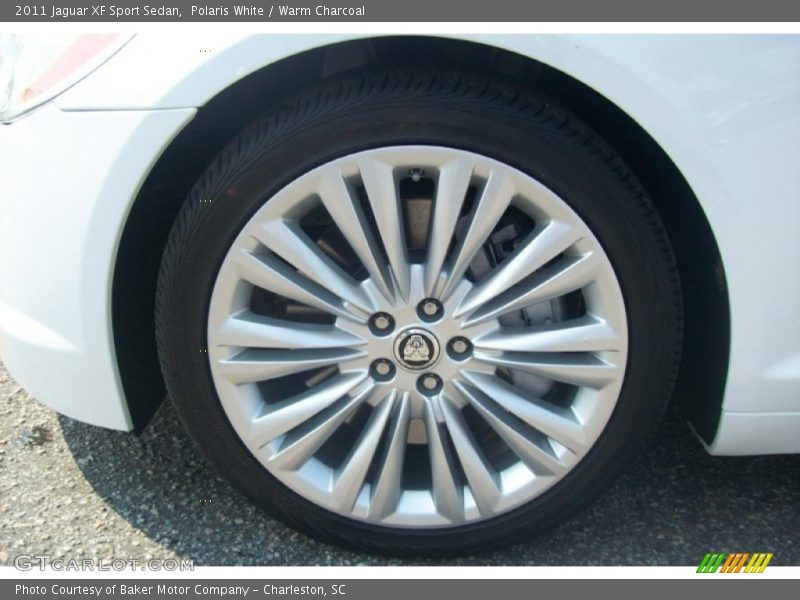 Polaris White / Warm Charcoal 2011 Jaguar XF Sport Sedan