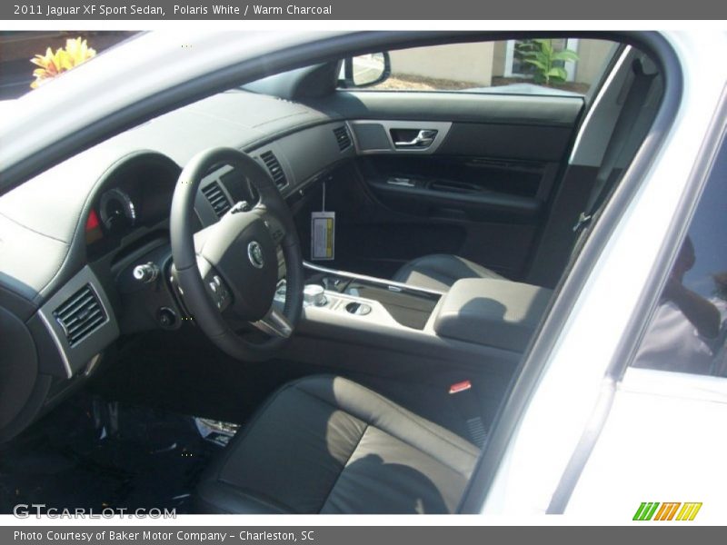Polaris White / Warm Charcoal 2011 Jaguar XF Sport Sedan