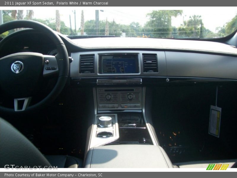 Polaris White / Warm Charcoal 2011 Jaguar XF Sport Sedan