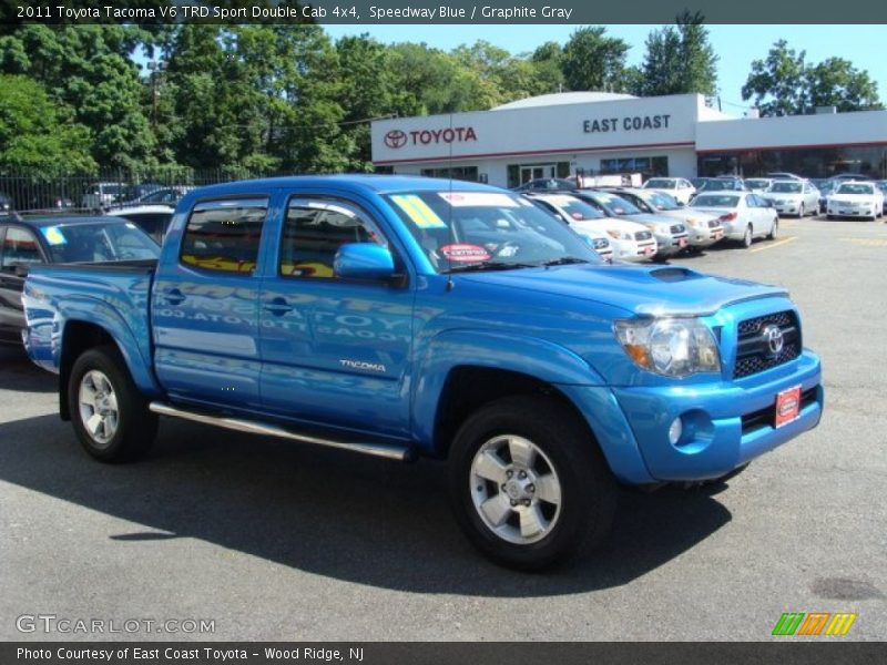 Speedway Blue / Graphite Gray 2011 Toyota Tacoma V6 TRD Sport Double Cab 4x4