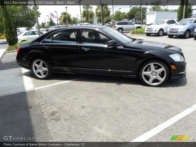 Black / Black 2011 Mercedes-Benz S 550 Sedan