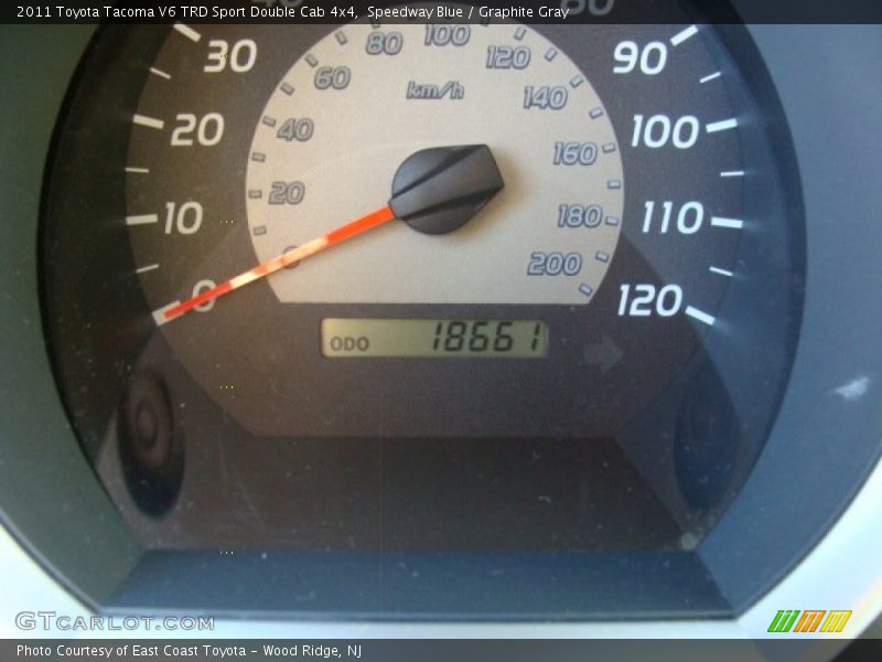 Speedway Blue / Graphite Gray 2011 Toyota Tacoma V6 TRD Sport Double Cab 4x4