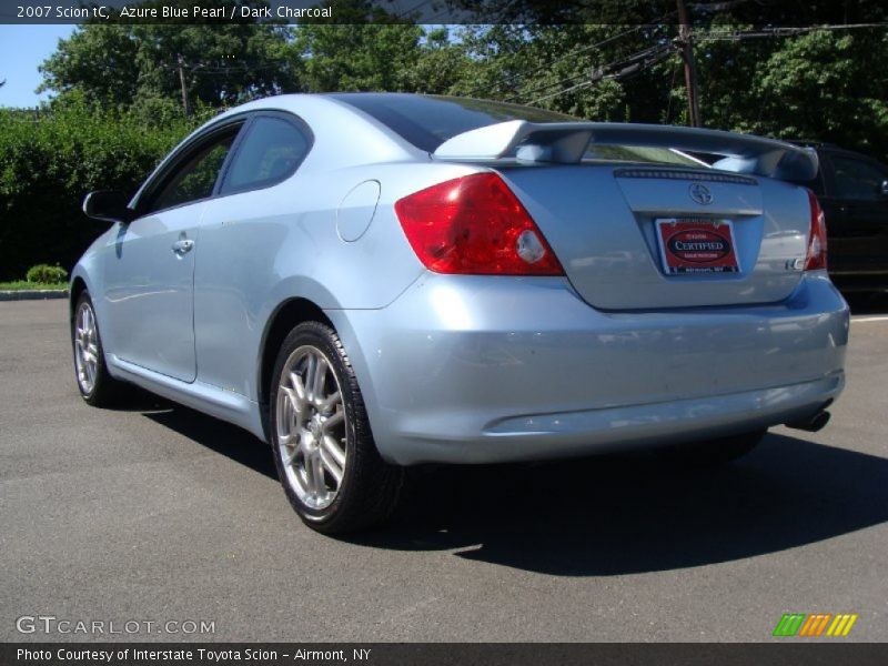 Azure Blue Pearl / Dark Charcoal 2007 Scion tC