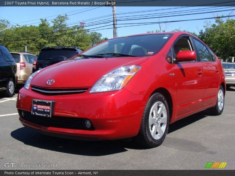 Barcelona Red Metallic / Bisque Beige 2007 Toyota Prius Hybrid