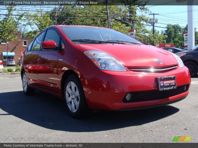 Barcelona Red Metallic / Bisque Beige 2007 Toyota Prius Hybrid