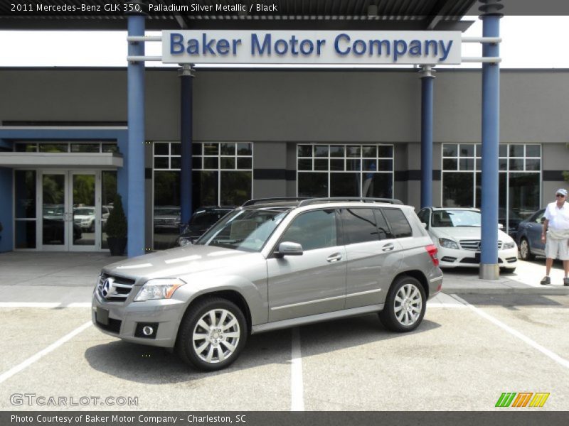 Palladium Silver Metallic / Black 2011 Mercedes-Benz GLK 350