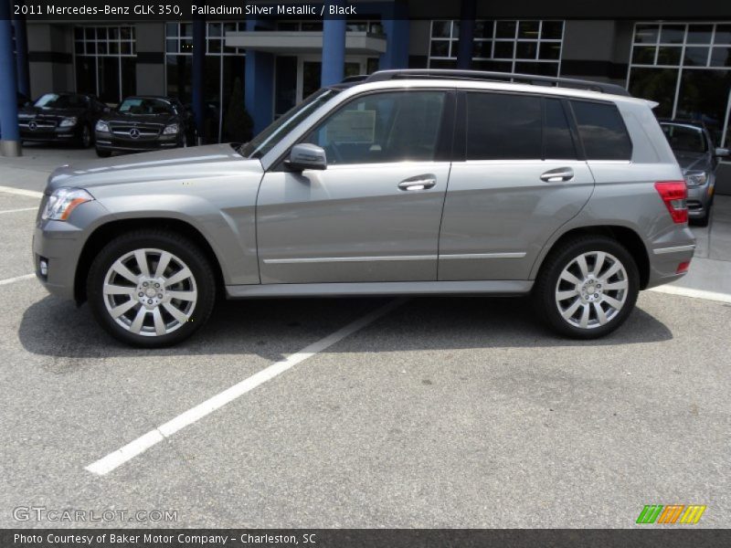 Palladium Silver Metallic / Black 2011 Mercedes-Benz GLK 350