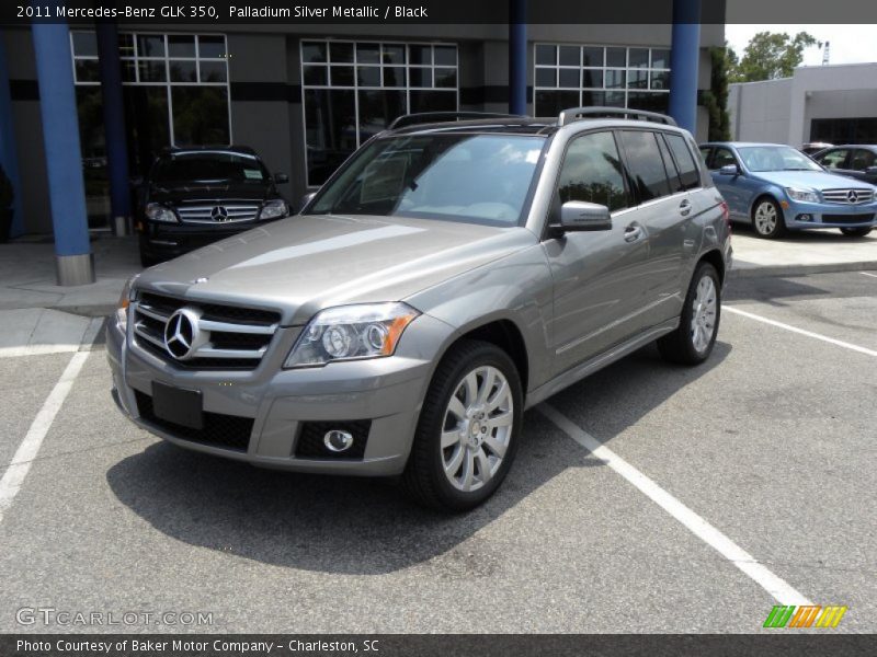 Palladium Silver Metallic / Black 2011 Mercedes-Benz GLK 350