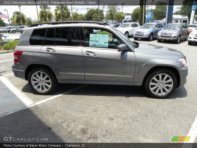 Palladium Silver Metallic / Black 2011 Mercedes-Benz GLK 350