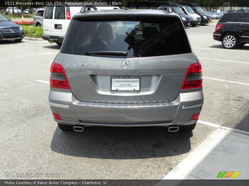 Palladium Silver Metallic / Black 2011 Mercedes-Benz GLK 350