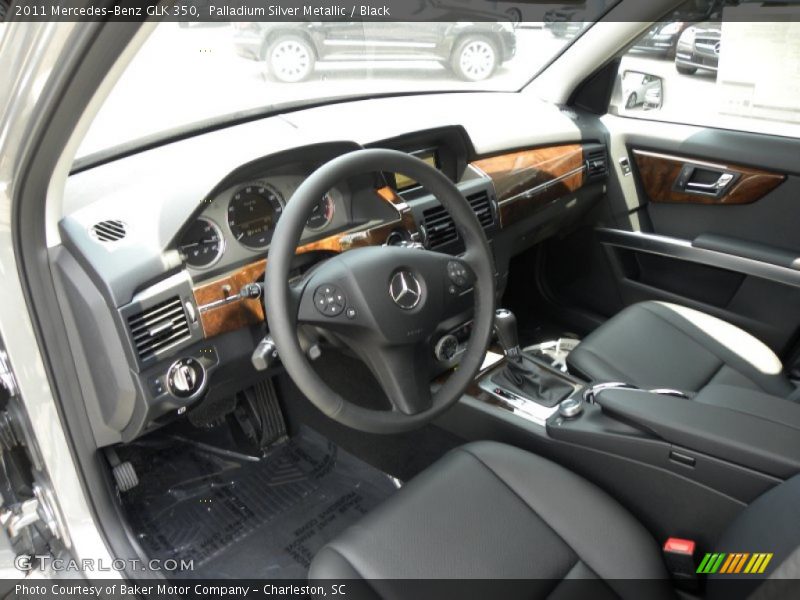 Palladium Silver Metallic / Black 2011 Mercedes-Benz GLK 350