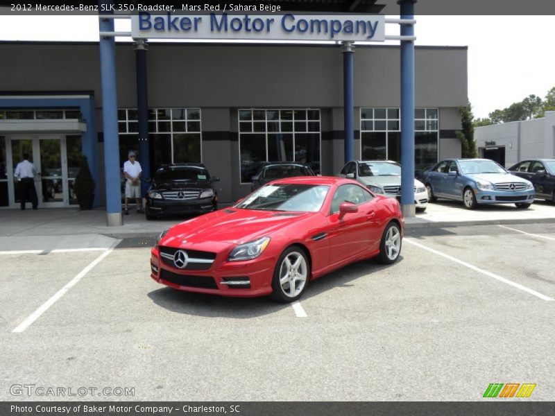 Mars Red / Sahara Beige 2012 Mercedes-Benz SLK 350 Roadster